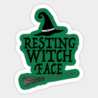 Resting Witch Face - Wicca/Witch Tee Sticker